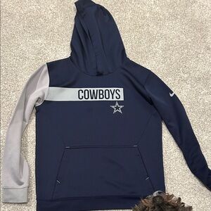Cowboys Navy and Gray Hoodie